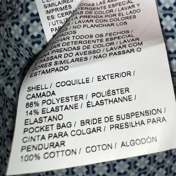 PUMA grey/navy mini geo print golf pant, 0, GD1171 - Picture 5 of 5